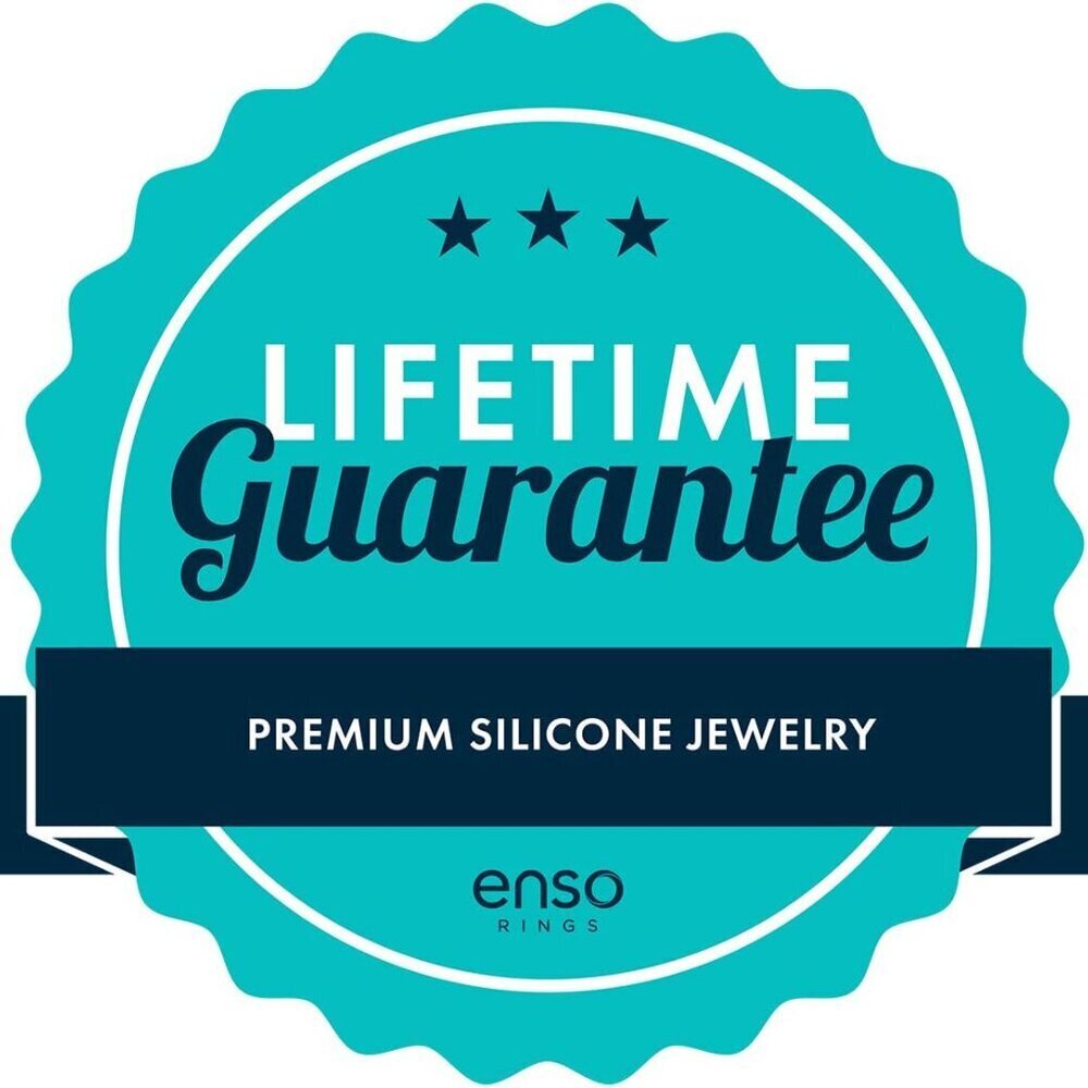 Stackable Beaded Silicone Wedding Ring Unisex Com… - image 7